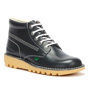Kickers Heren Kick Hi Core Natuurlijk Leren Laarzen - (Marine Blauw)