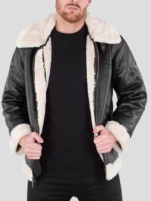 Alpha Industries B3 FL Heren Vliegerjack in Zwart