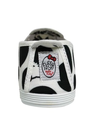 Flossy Style Hello Kitty Dames Zwart/Wit Plimsolls