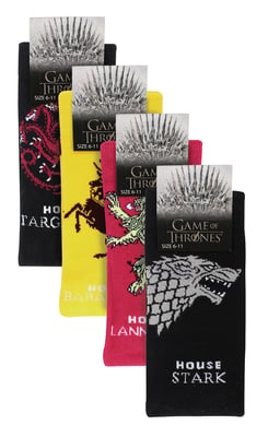 4 Paar Heren Game of Thrones Sokken | House of Dragon GOT Novelty Sokken - Assortiment