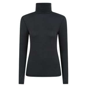Mountain Warehouse Dames/Dames Keep The Heat Isotherm Roll Neck Basislaag Top (Zwart)