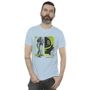 Disney Heren Lightyear Buzz Tech Panel T-Shirt (Babyblauw)