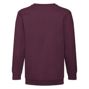 Fruit of the Loom Kinder/Kids Premium Sweatshirt met Inzetstuk (Bourgondië)