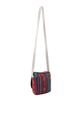 Dreimaster schoudertas Dames Rood Veelkleurig