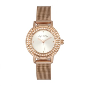 Sophie & Freda Cambridge armbandhorloge met Swarovski-kristallen