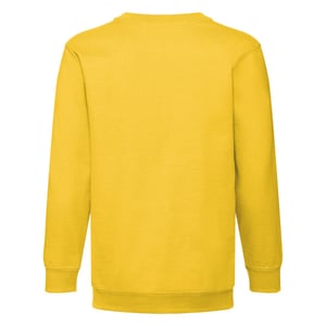 Fruit of the Loom Kinder/Kids Premium Sweatshirt met Inzetstuk (Zonnebloem)