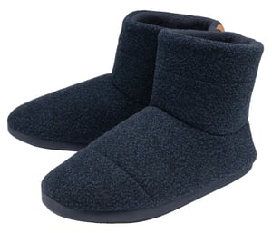 Heren Binnenboot Slippers | Dunlop | Geheugenschuim | Thuis Kamer Slaapkamer | Harde Zool | Geweldig Cadeau voor Hem - Marineblauw