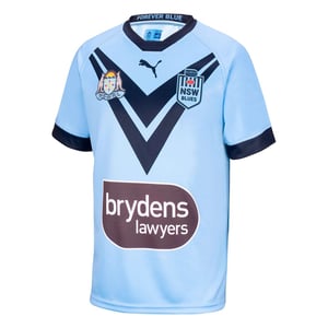 Puma NSW Blues Replica Jersey Korte Mouw Blauw Kinder Rugby T-shirt 766225 01