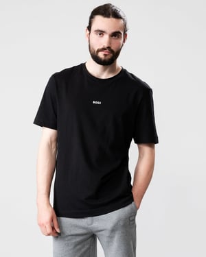 BOSS Orange TChup Heren Crew Neck T-shirt met Klein Logo NOS