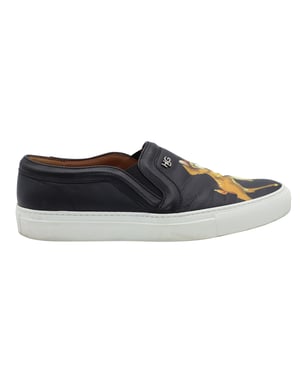 Givenchy Bambi Skate Sneakers in Zwart Leer