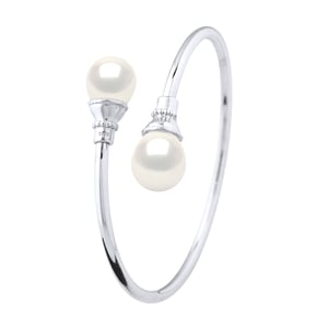 You & Me armband zoetwaterparels 11-12 mm White 925