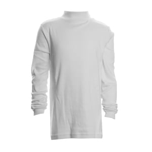 Unisex LPG700 t-shirt met lange mouwen en halve hals voor jongens en meisjes