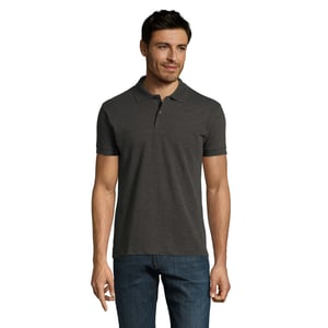 SOLS Heren Perfect Heather Poloshirt (Houtskoolmelange)