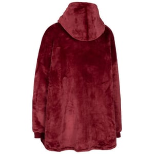 Trespass Uniseks Volwassen Knusse Oversized Hoodie Deken (Donkere kers)