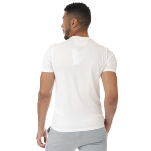 C.P. Company T-shirt met kaderlogo midden op de borst voor heren, wit
