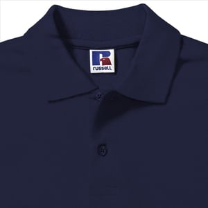 Russell Heren 100% Katoenen Korte Mouw Poloshirt (Franse marine)