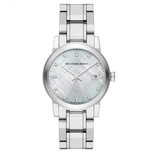 Burberry BU9125 The City Zilveren Wijzerplaat Vrouwenhorloge