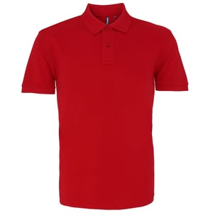 Asquith & Fox Heren Poloshirt met korte mouwen (Kardinaal Rood)