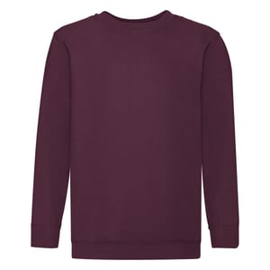 Fruit of the Loom Kinder/Kids Premium Sweatshirt met Inzetstuk (Bourgondië)
