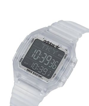 Adidas Originals Originals Street Digitale Eén Gmt Unisex Transparante Horloge AOST22049