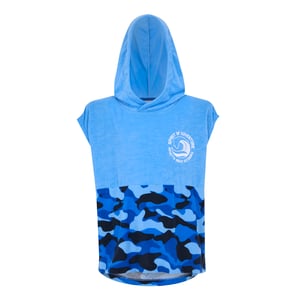Regatta Kinder/Kids II Camo Handdoek met capuchon (Elysium Blauw)