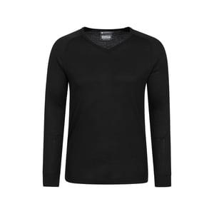 Mountain Warehouse Heren Talus V Hals Thermo Top (Zwart)