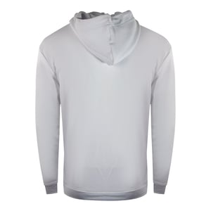 Witte hoodie met Cavalli-klasse omgekeerd logo