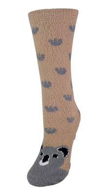 Nieuwigheid pantoffelsokken voor dames met dierenmotieven - Koala