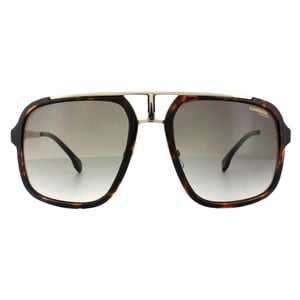 Carrera Square unisex Havana goud bruin gradiënt zonnebril