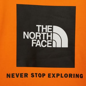 The North Face jeugdbox sweatshirt met ronde hals in geel