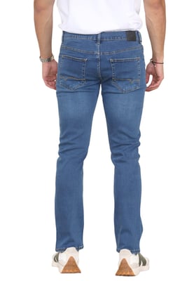 MYT Herenjeans met rechte pijpen, hyperstretch denim in blauw