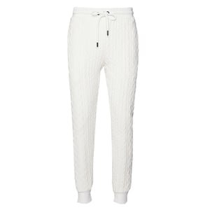 Criminal Damage Kabelgebreide Heren Off White Track Broek