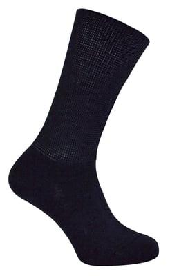 Dr.Socks - Extra brede bamboe oedeemsokken - Zwart