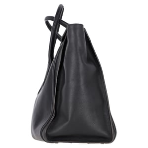 Celine Geroemde Schouder Luggage Tote Tas in Zwart Leder