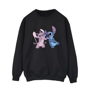 Disney Dames/Dames Lilo & Stitch Kisses Sweatshirt (Zwart)