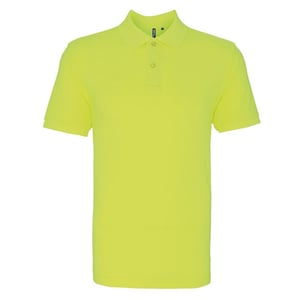 Asquith & Fox Heren Poloshirt met korte mouwen (Neon geel)