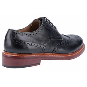 Cotswold Heren Quenington Goodyear Welt Lace Up Leren Schoen (Zwart)