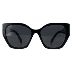 Prada PR19ZS 1AB5S0 zwarte donkergrijze zonnebril