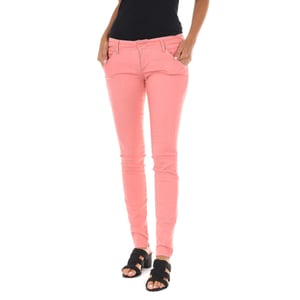 Lange broek van stretchstof 70DBF0585-G194 vrouw