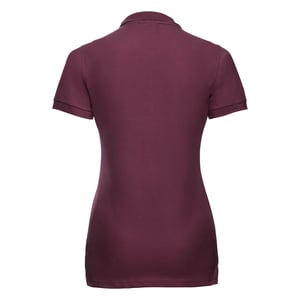 Russell Dames/dames Stretch Short Sleeve Polo Shirt (Bourgondië)