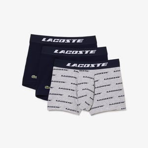 Lacoste herenbroek met contrasterende tailleband in een 3-pack in grijs
