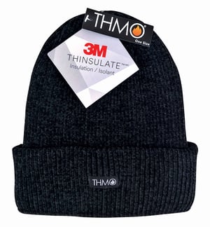 THMO - Dunsulate muts van 3 meter lang, chenille voor dames - Zwart