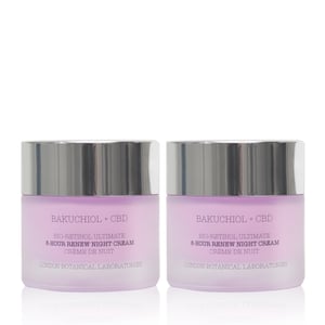 2 x Bakuchiol + CBD | Bio-Retinol Ultieme 8-Uur Vernieuwende Nachtcrème 50ml