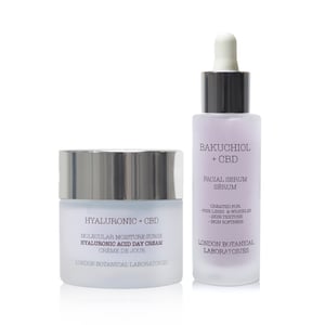 Hyaluronzuur dagcrème + bakuchiol serum