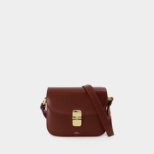 Grace Kleine tas - A.P.C. - Leer - Hazelnoot