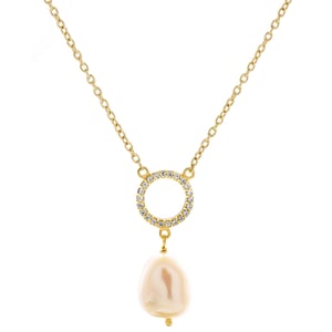 Orphelia 'Spa' Dames 925 Sterling Zilveren Hanger met Ketting - Goud ZK-7575/G