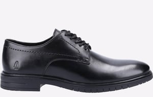 Hush Puppies Sterling Zwarte Leren Veterschoenen Voor Heren