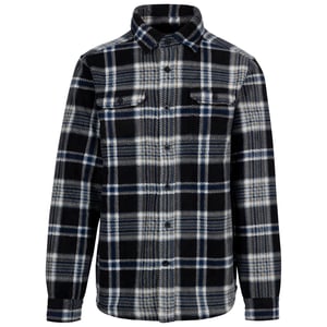 Trespass Geruit Microfleece Overhemd Heren Checkley (Zwart)