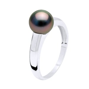 Modern Rush Ring TAHITI Pearl Ronde 8-9 mm 925