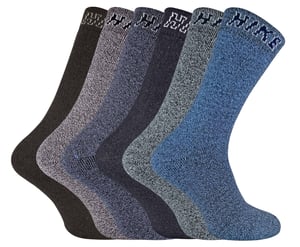 Set van 6 ademende katoenen wandelsokken voor heren - Pack 1
